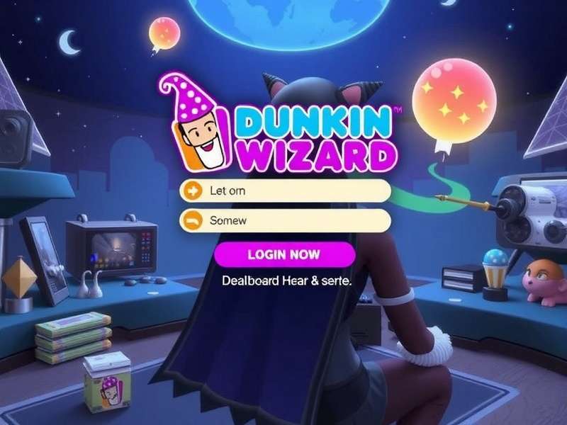 Dunkin Wizard Login Screen